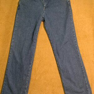Vintage Riders Mom Denim Jeans Womens 8 P Blue Straight‎ Leg Made USA 90s (C)